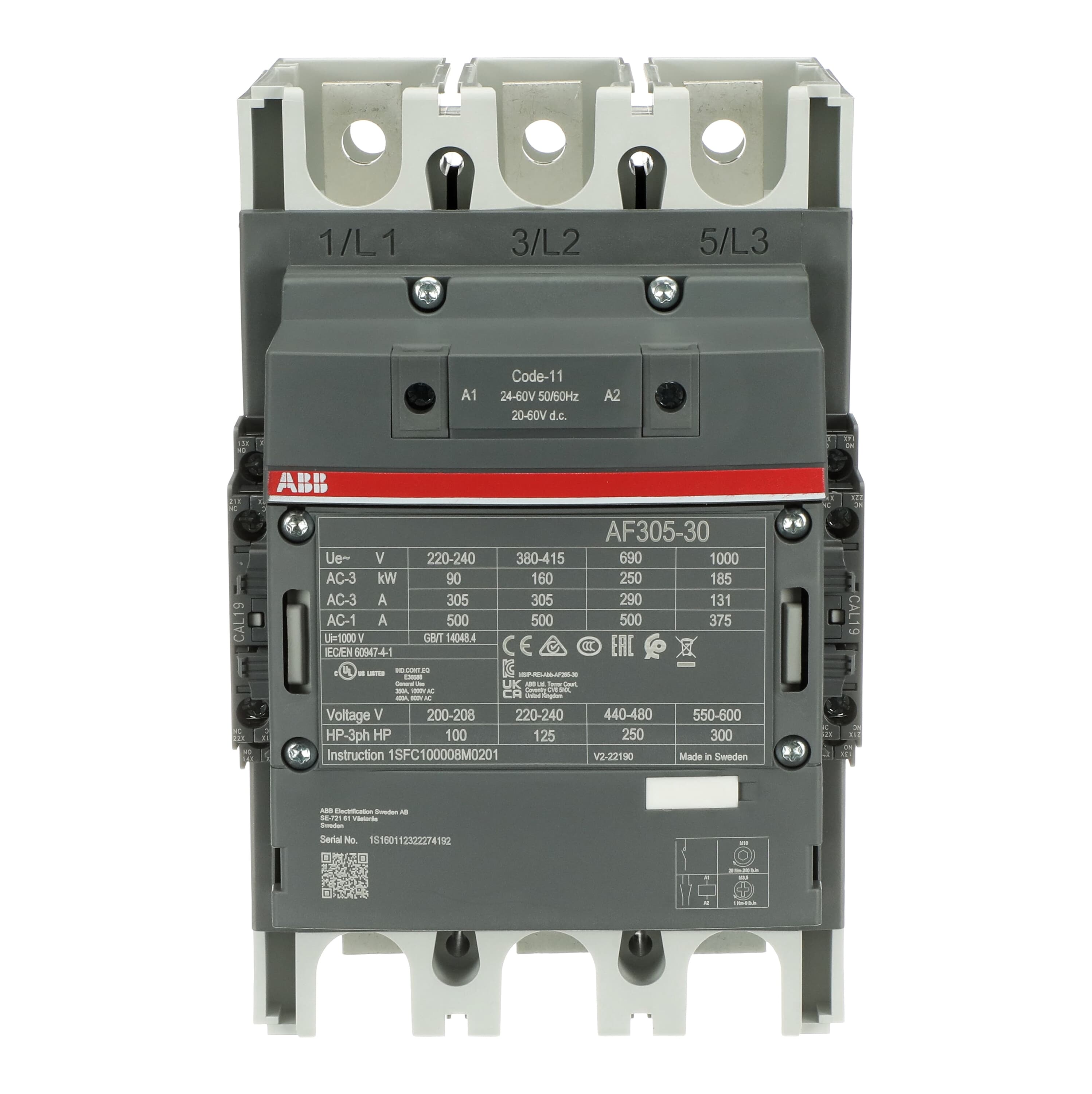 AF305-30-22-11 Contactor — photo 2 of 4 AF305-30-22-11 Contactor — photo 2 of 4
