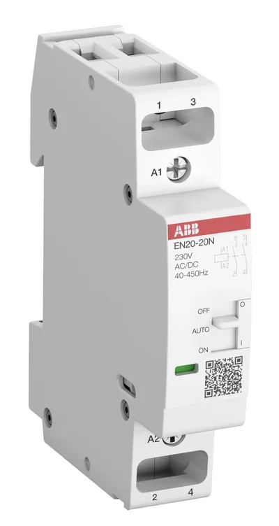 EN20-20N-01 Installation Contactor (NO) 20 A - 2 NO - 0 NC - 24 V - Control Circuit 400 Hz