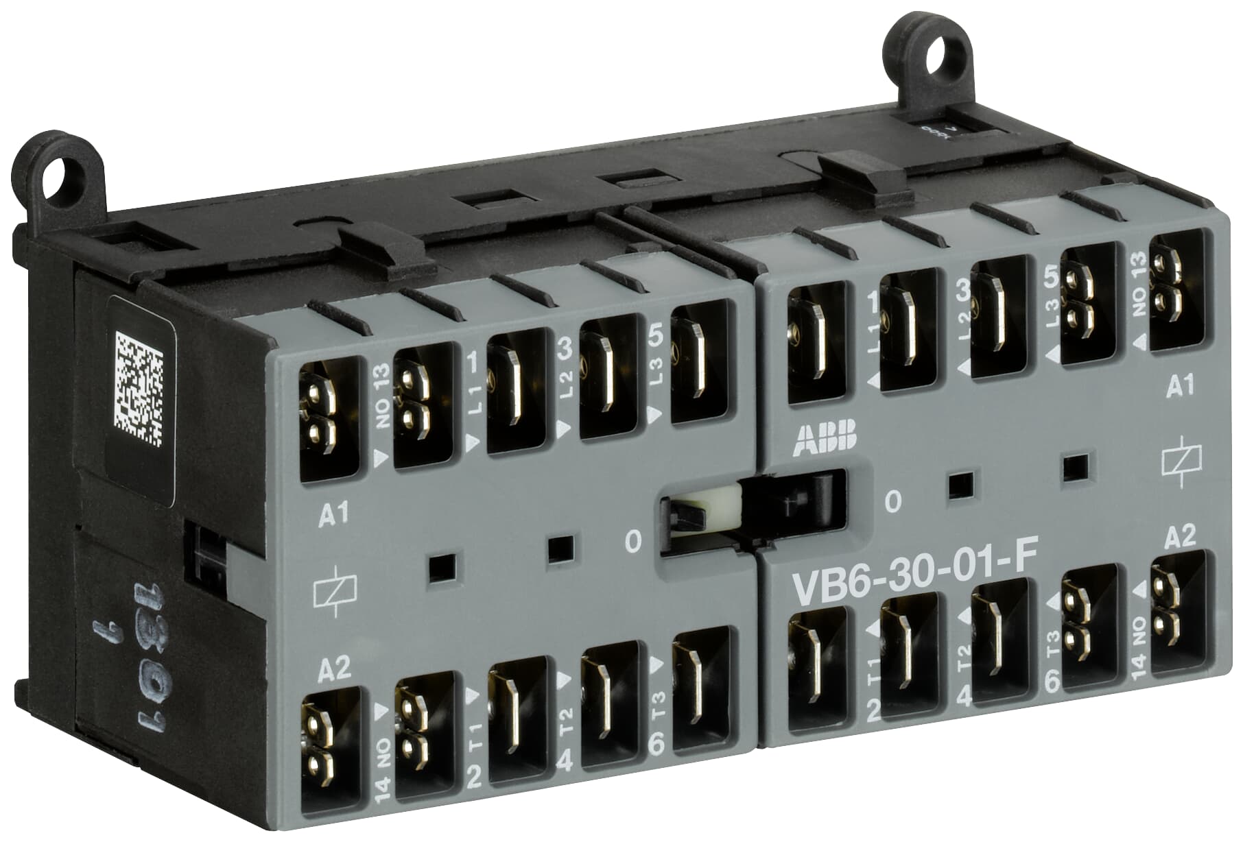Mini Reversing Contactor VB6 220 ... 240 V AC - 3 NO - 0 NC - Flat-Pin Connections — photo 1 of 2 Mini Reversing Contactor VB6 220 ... 240 V AC - 3 NO - 0 NC - Flat-Pin Connections — photo 1 of 2