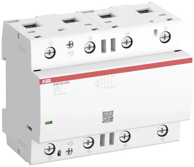ESB100-40N-01 Installation Contactors (NO) 100 A - 4 NO - 0 NC - 24 V - Control Circuit 400 Hz
