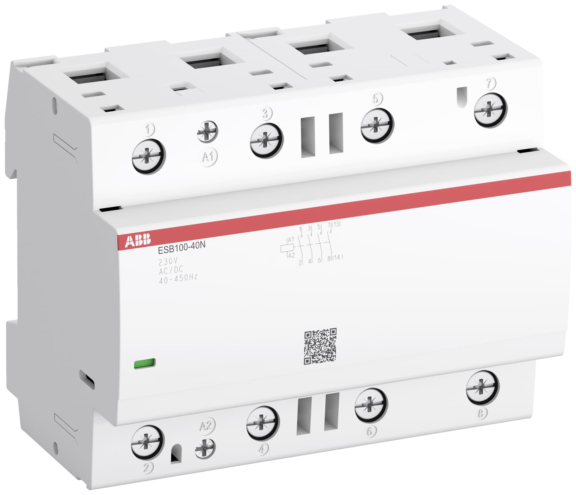 ESB100-40N-06 Installation Contactors (NO) 100 A - 4 NO - 0 NC - 230 V - Control Circuit 400 Hz