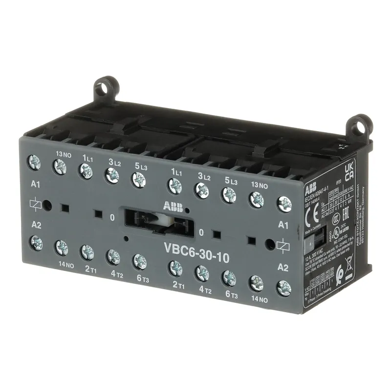Mini Reversing Contactor VBC6 24 V DC - 3 NO - 0 NC - Screw Terminals — photo 3 of 4