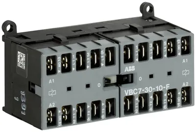 Mini Reversing Contactor VBC7 24 V DC - 3 NO - 0 NC - Flat-Pin Connections
