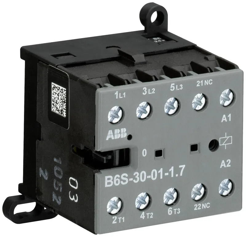 Mini Contactor B6S 17 ... 32 V DC - 3 NO - 0 NC - Screw Terminals — photo 1 of 2
