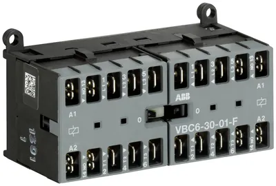 Mini Reversing Contactor VBC6 24 V DC - 3 NO - 0 NC - Flat-Pin Connections