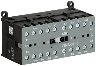 Mini Reversing Contactor VB7A 42 V AC - 3 NO - 0 NC - Screw Terminals