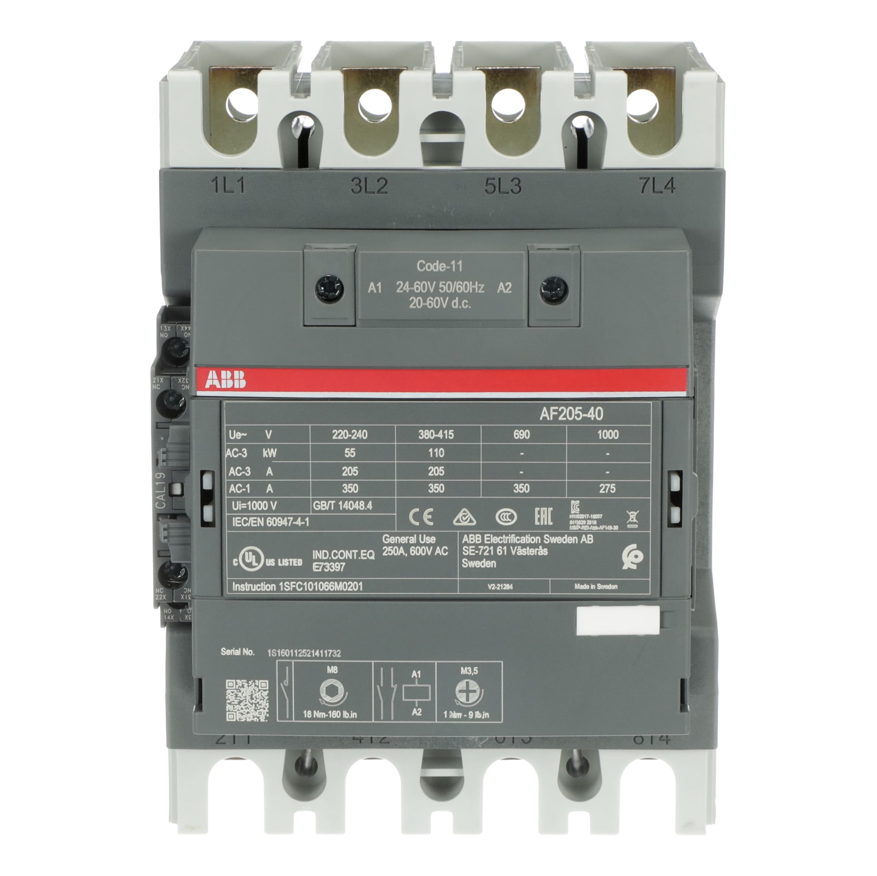AF205-40-11-11 Contactor — photo 2 of 4