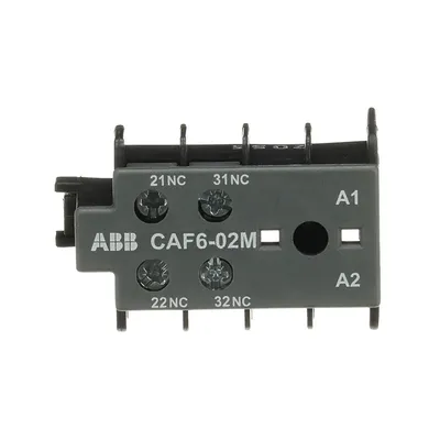 CAF6-02M Auxiliary Contact 0NO/2NC screw terminal, front mounted