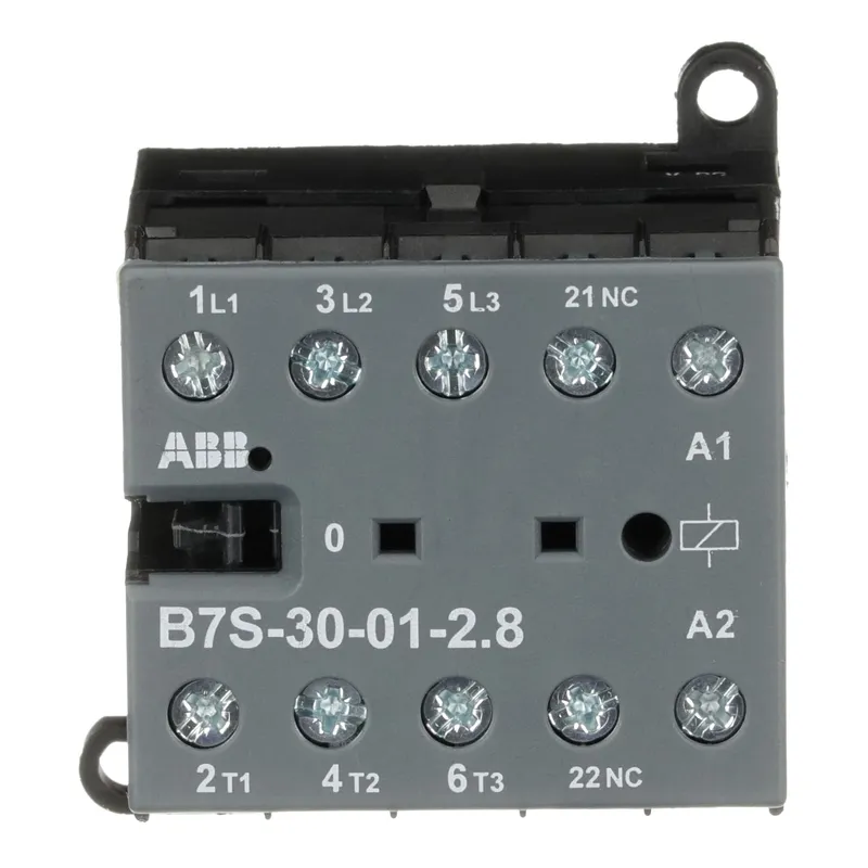 Mini Contactor B7S 17 ... 32 V DC - 3 NO - 0 NC - Screw Terminals — photo 2 of 4