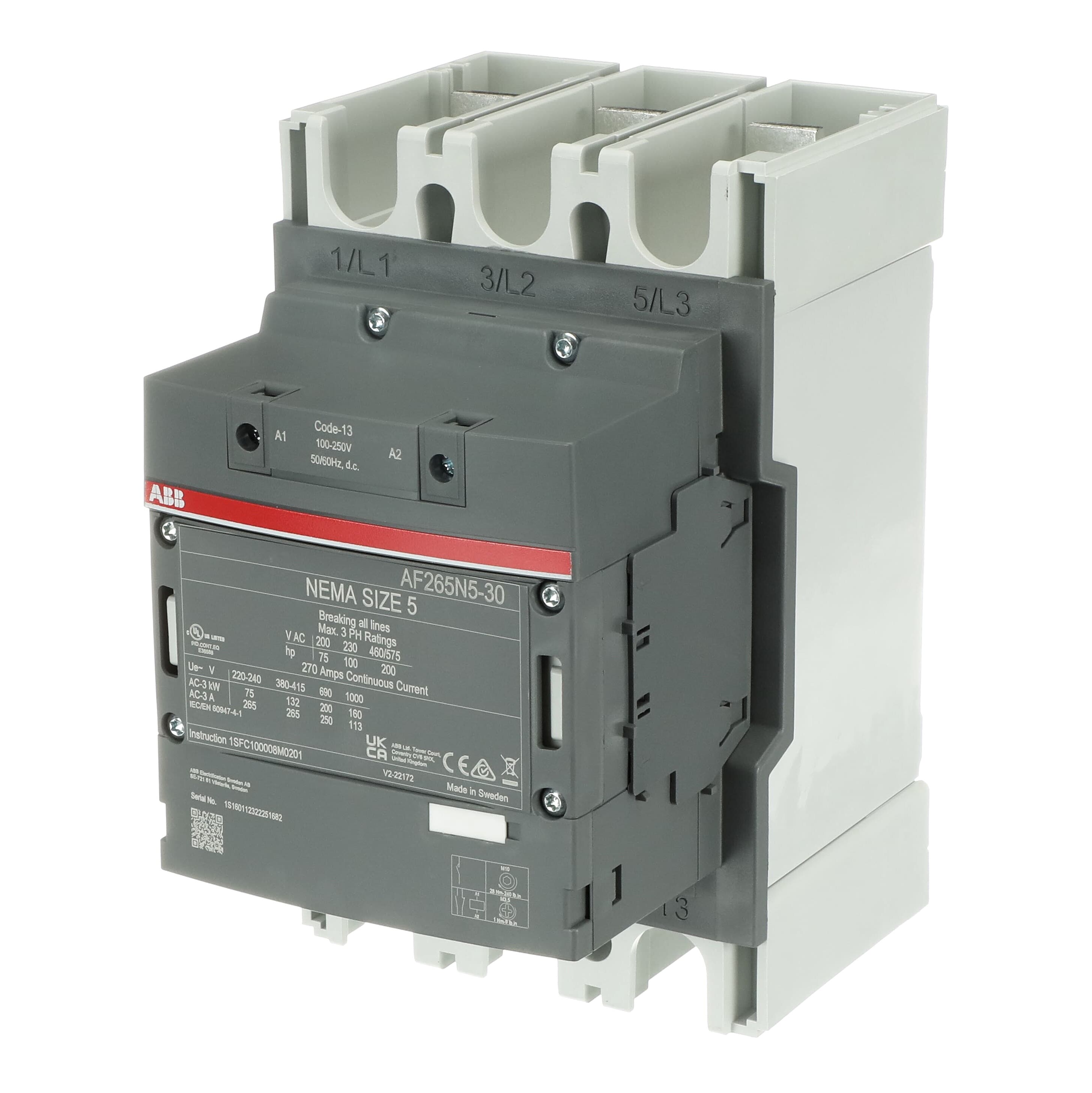 AF265N5-30-11-13 Contactor — photo 3 of 4