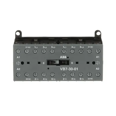 Mini Reversing Contactor VB7 24 V AC - 3 NO - 0 NC - Screw Terminals