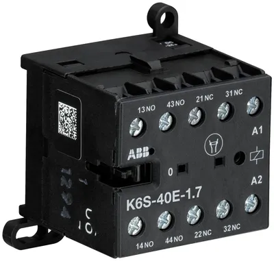 K6S-40E-2.8-72Mini Contactor Relay17 ... 32 V DC4NO0NCScrew Terminals