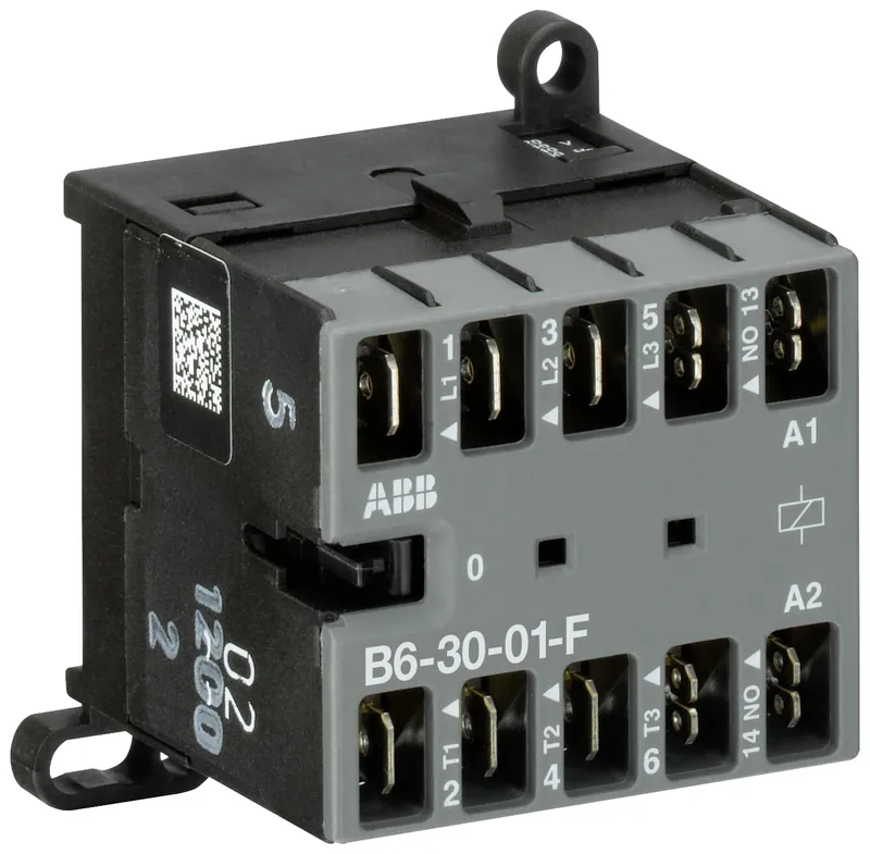 Mini Contactor B6 48 V AC - 3 NO - 0 NC - Flat-Pin Connections — photo 1 of 2