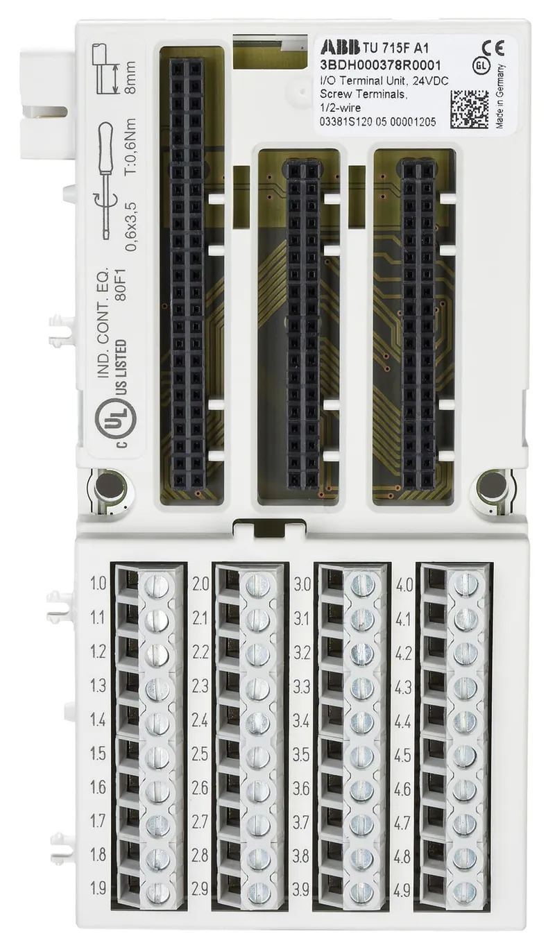 TU 715F I/O Terminal Unit, 24 VDC