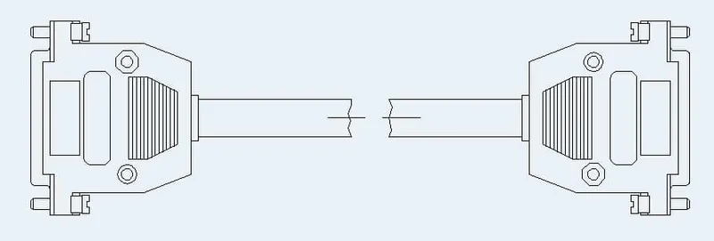 SUB-D Systemcable 9-POL.1:1 F-F L=50CM