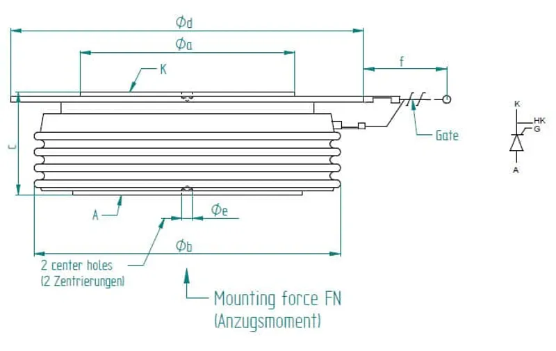3BHS126939 Thyristor 3" Specification