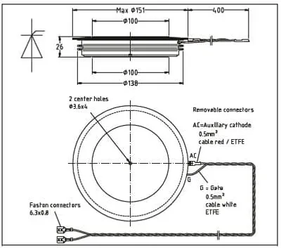 4" Thyristor H=26mm type:5STP38Q4200
