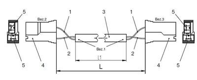 Cable for current transformer 106cm