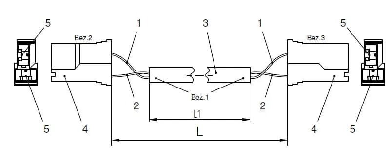 Cable for current transformer 106cm