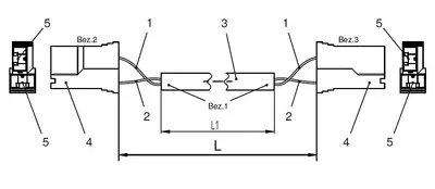 Cable for current transformer 154cm