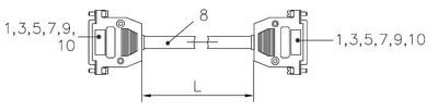 UN6: System-cable CCM, 500cm, A-Out