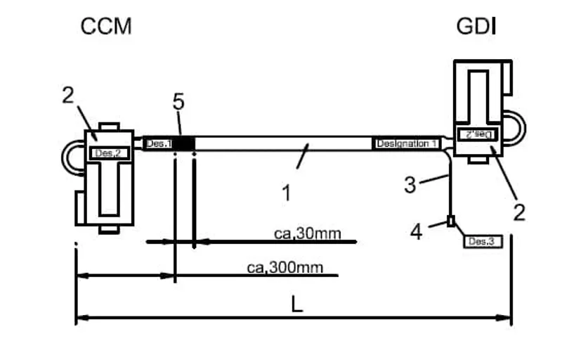 UN6: System-Cable CCM-GDI, 400cm