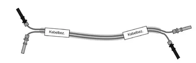 Opt. cable 2-pole xxx cm (-W261)