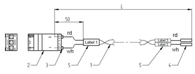 M01: UN6M D5 KTY Cable Extension -W57