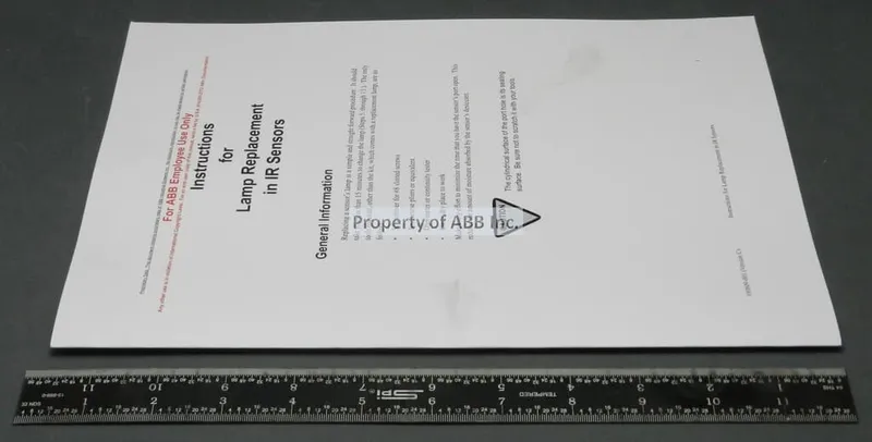 IR LAMP REPLACEMENT PROCE