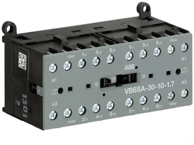 Mini Reversing Contactor VB6SA 24 V DC - 3 NO - 0 NC - Screw Terminals