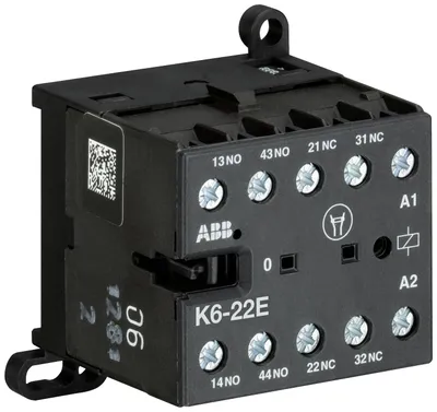 K6-22E-80Mini Contactor Relay220 ... 240 V AC2NO2NCScrew Terminals
