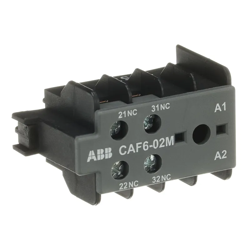 CAF6-02M Auxiliary Contact 0NO/2NC screw terminal, front mounted — photo 4 of 4