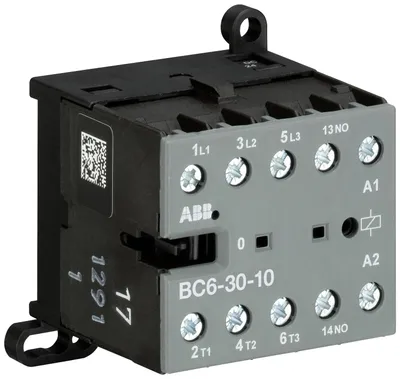 Mini Contactor BC6 24 V DC - 3 NO - 0 NC - Screw Terminals