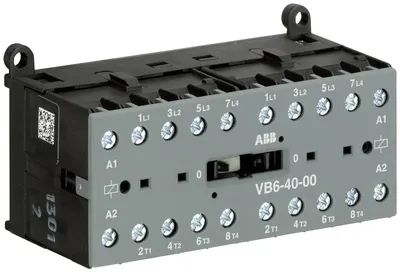Mini Reversing Contactor VB6 220 ... 240 V AC - 4 NO - 0 NC - Screw Terminals