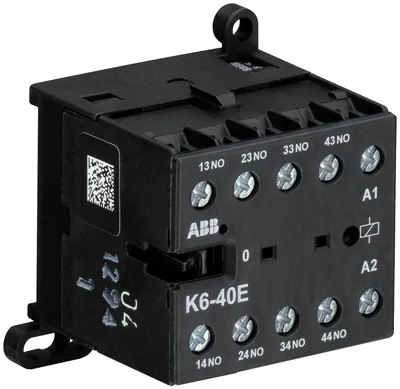 K6-40E-80Mini Contactor Relay220 ... 240 V AC4NO0NCScrew Terminals