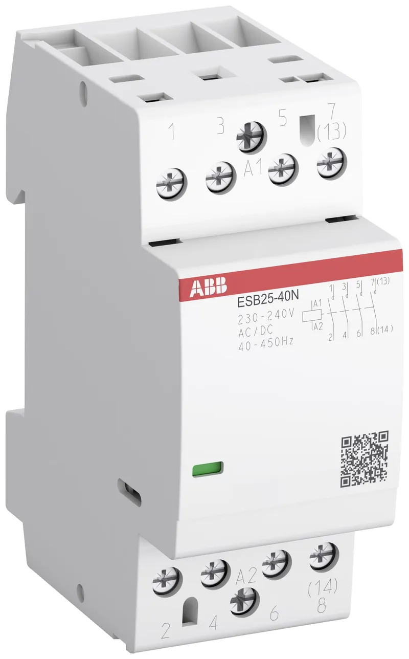 ESB25-31N-04 Installation Contactor (NC) 25 A - 3 NO - 1 NC - 110 ... 120 V - Control Circuit 400 Hz — photo 1 of 2