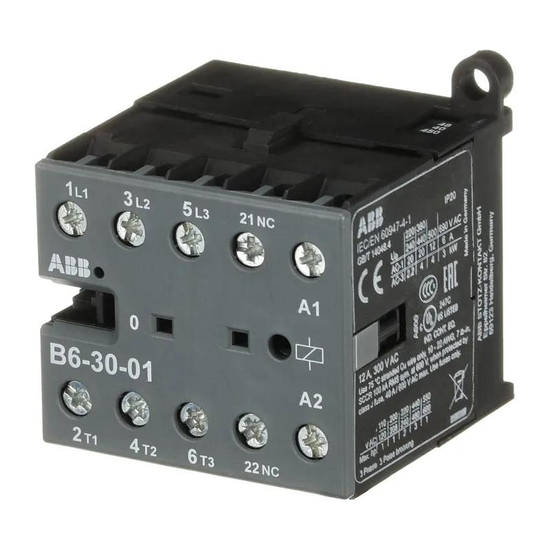 Mini Contactor B6 48 V AC - 3 NO - 0 NC - Screw Terminals — photo 3 of 4