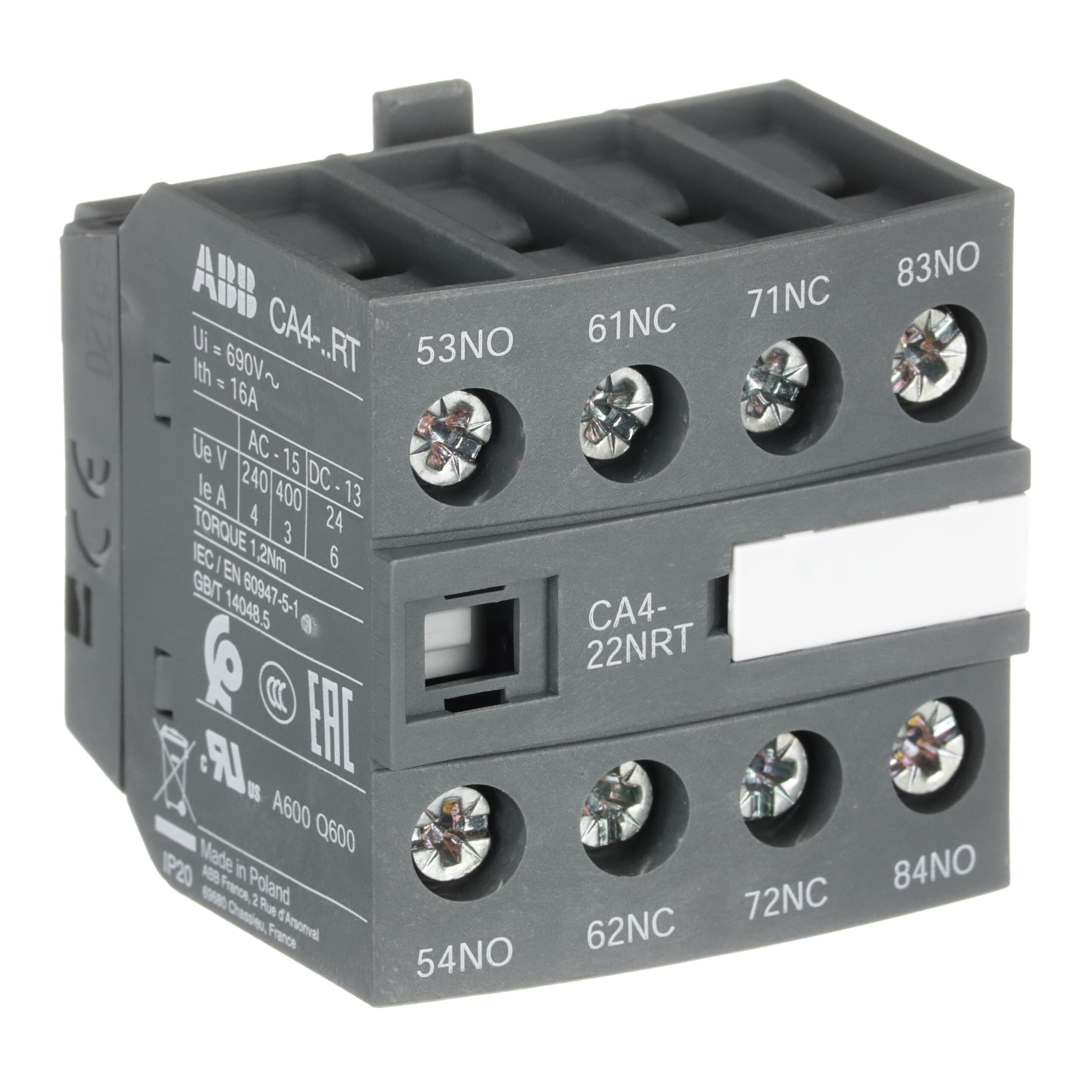 CA4-22NRT Auxiliary Contact Block — photo 4 of 4