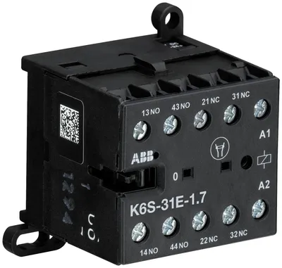 K6S-31E-1.7-71Mini Contactor Relay24 V DC3NO1NCScrew Terminals