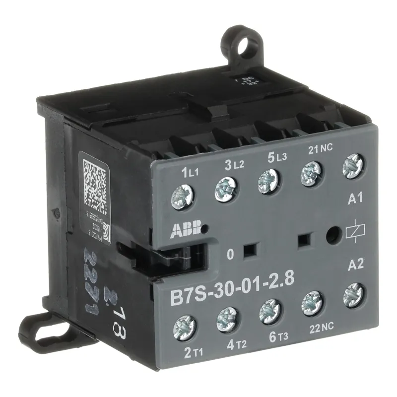 Mini Contactor B7S 17 ... 32 V DC - 3 NO - 0 NC - Screw Terminals — photo 4 of 4