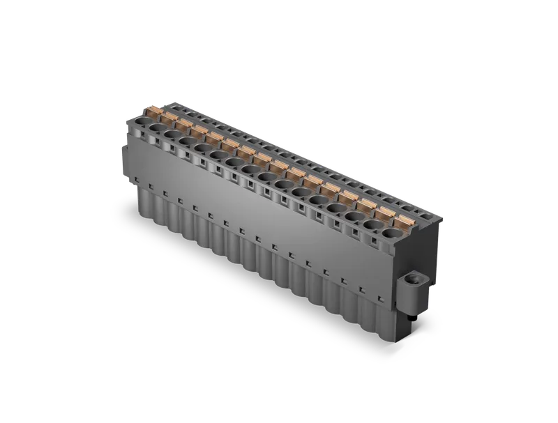 16-Point Spring TB 16-Point Spring-Type Terminal Block