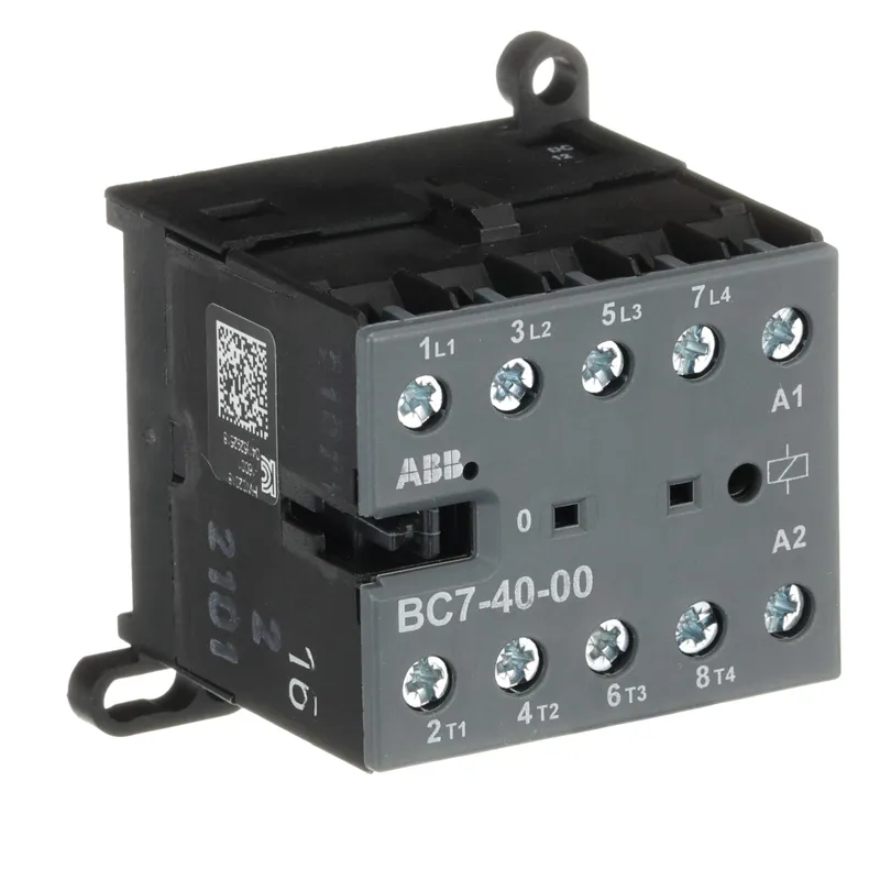 Mini Contactor BC7 12 V DC - 4 NO - 0 NC - Screw Terminals — photo 4 of 4