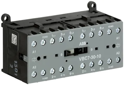 Mini Reversing Contactor VBC7 48 V DC - 3 NO - 0 NC - Screw Terminals