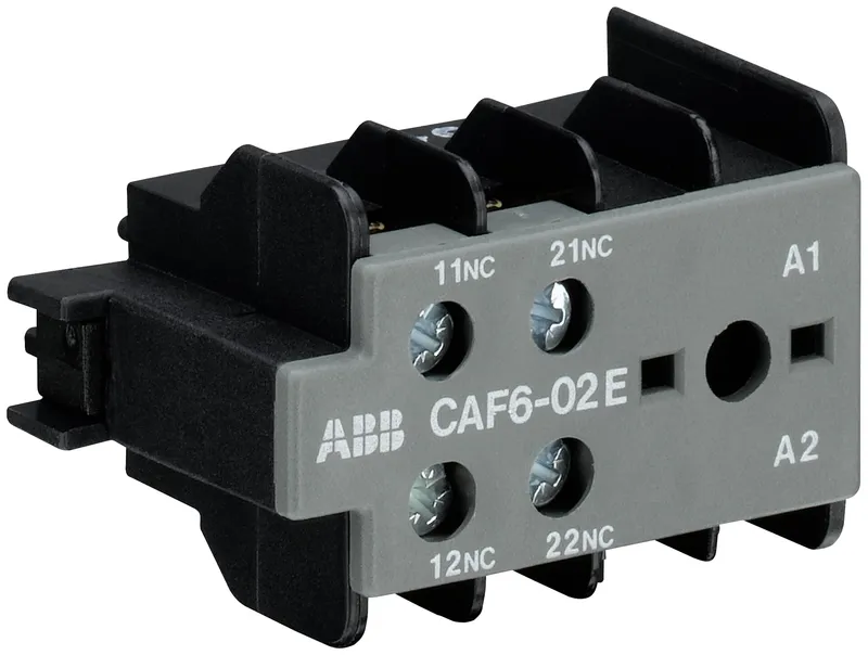 CAF6-02E Auxiliary Contact 0NO/2NC screw terminal, front mounted