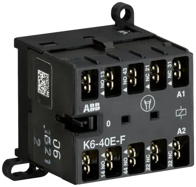 K6-40E-F-80Mini Contactor Relay220 ... 240 V AC4NO0NCFlat-Pin Connections
