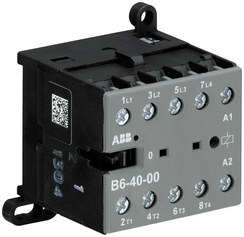 Mini Contactor B6 380 ... 415 V AC - 4 NO - 0 NC - Screw Terminals — photo 1 of 2