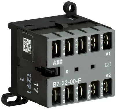 Mini Contactor B7 24 V AC - 2 NO - 2 NC - Flat-Pin Connections