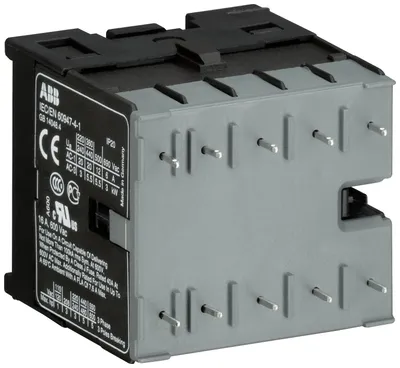 Mini Contactor BC7 17 ... 32 V DC - 4 NO - 0 NC - Soldering Pins