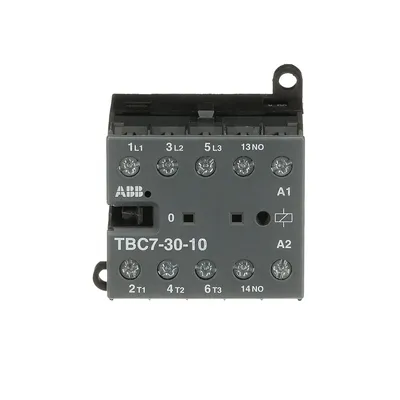 Mini Contactor TBC7 17 ... 32 V DC - 3 NO - 0 NC - Screw Terminals