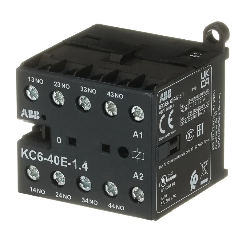 KC6-40E-1.4-81Mini Contactor Relay24 V DC4NO0NCScrew Terminals — photo 3 of 4
